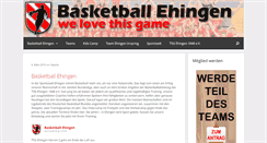 Desktop Screenshot of basketball-ehingen.de