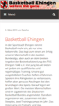 Mobile Screenshot of basketball-ehingen.de