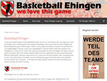 Tablet Screenshot of basketball-ehingen.de